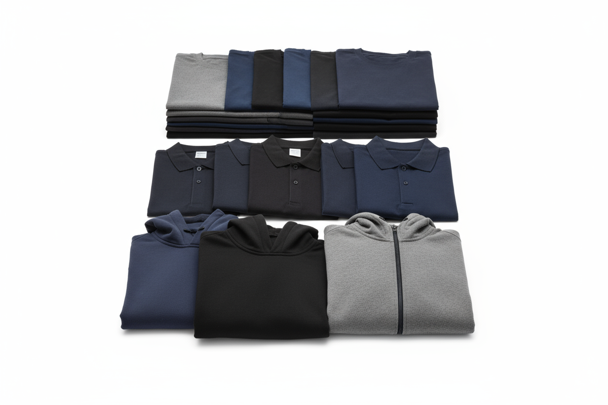 Bulk clothing orders for teams, businesses, and events with live discount pricing