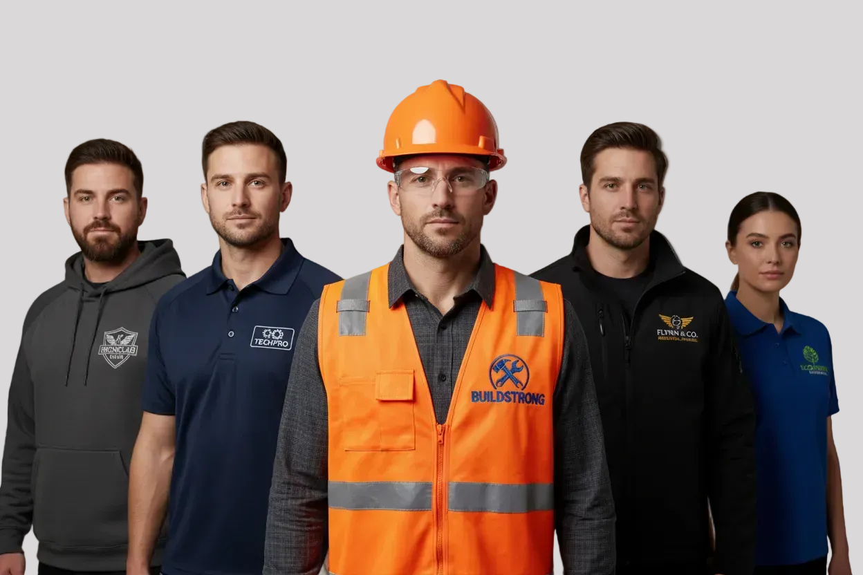 Custom printed and embroidered workwear UK