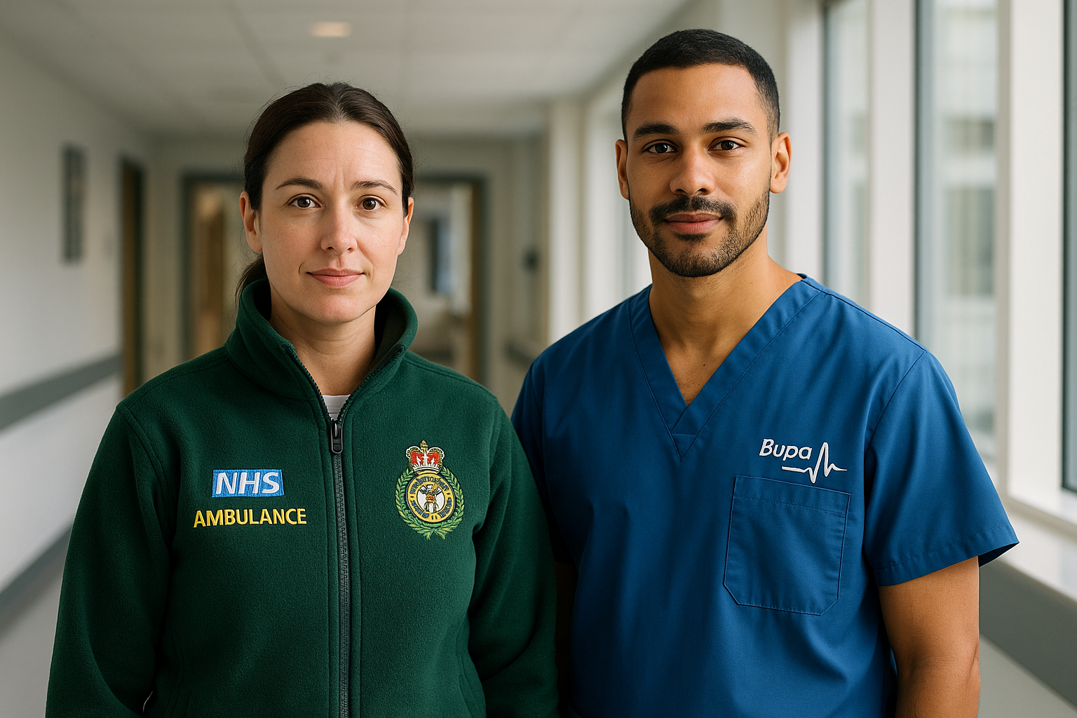 Healthcare uniforms β embroidered scrubs and tunics for medical teams.