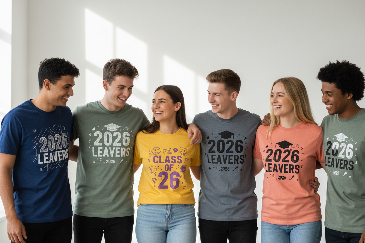 Design custom leavers T-shirts online UK