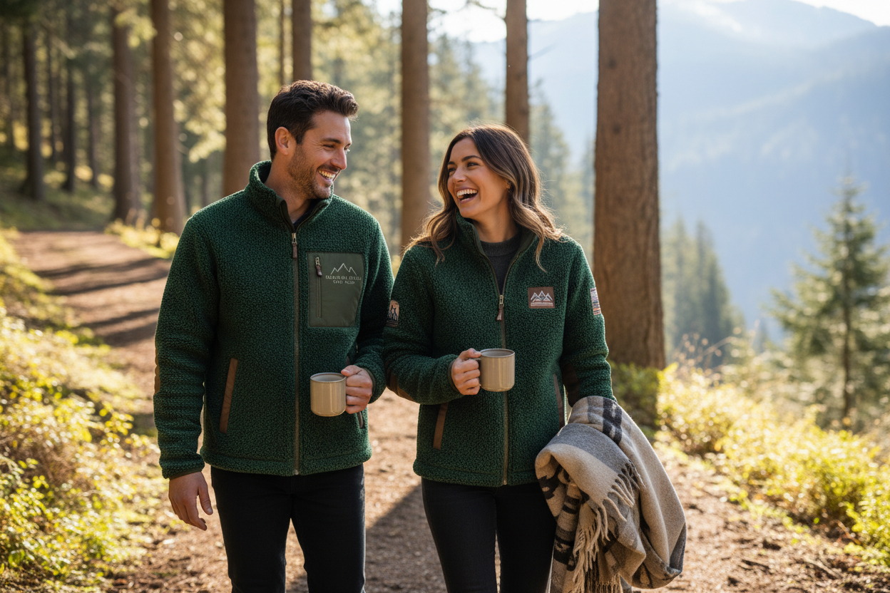 Custom fleece jackets embroidered