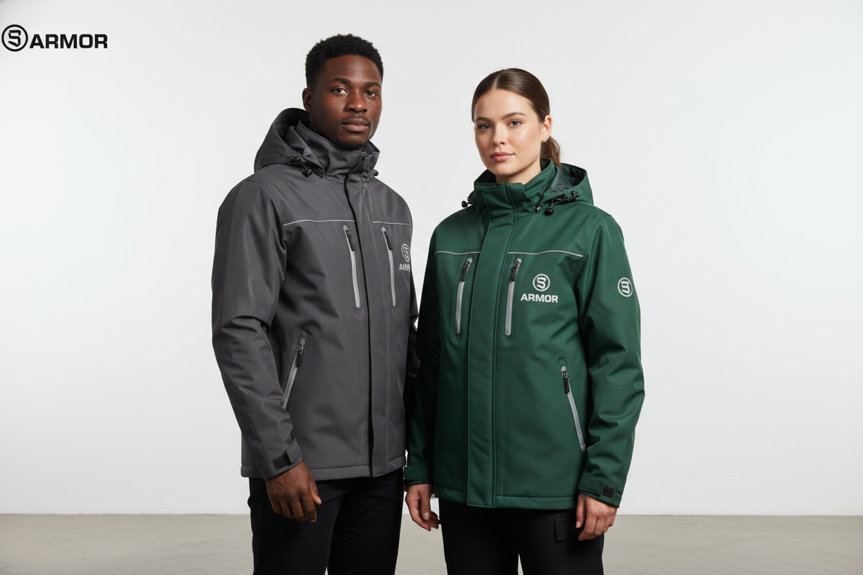 Custom waterproof jackets branded