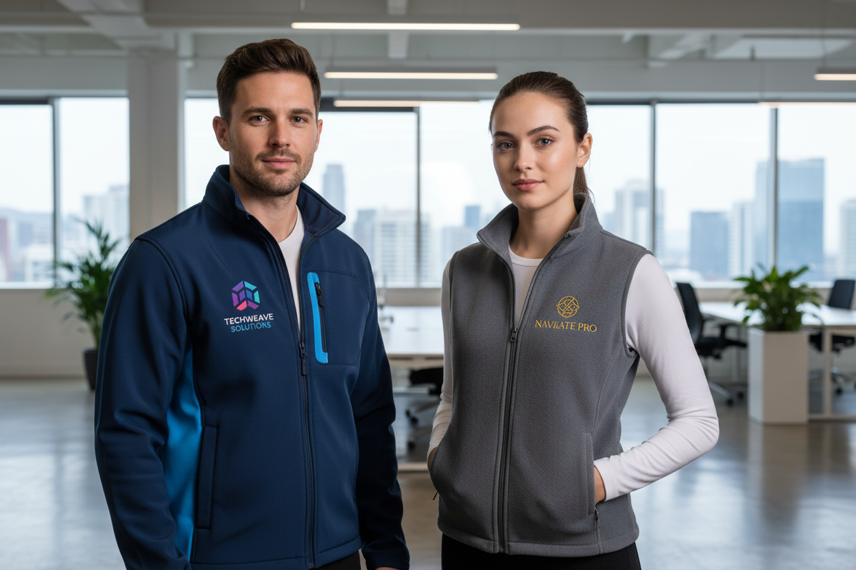 Custom work jackets for trades and teams