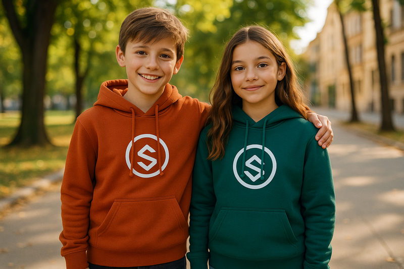 Kids’ Custom Hoodies UK – Printed & Embroidered Hoodies for Schools, Clubs, and Leavers