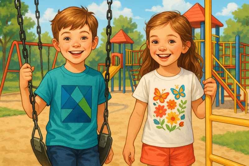 Kids Custom T-Shirts UK – Printed & Embroidered Logo Tees for Schools, Sports, and Events.