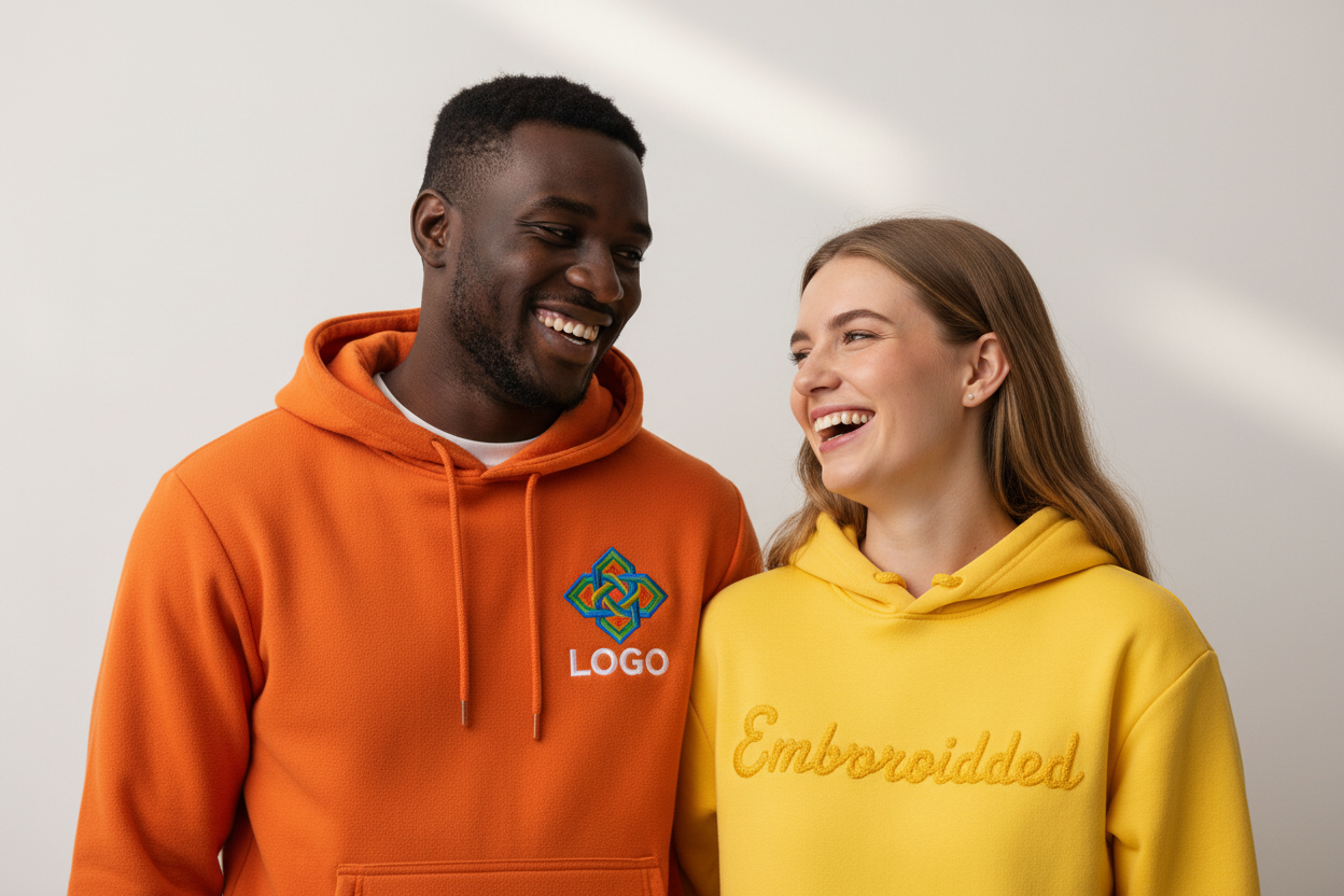 Heavyweight premium hoodie fabric detail