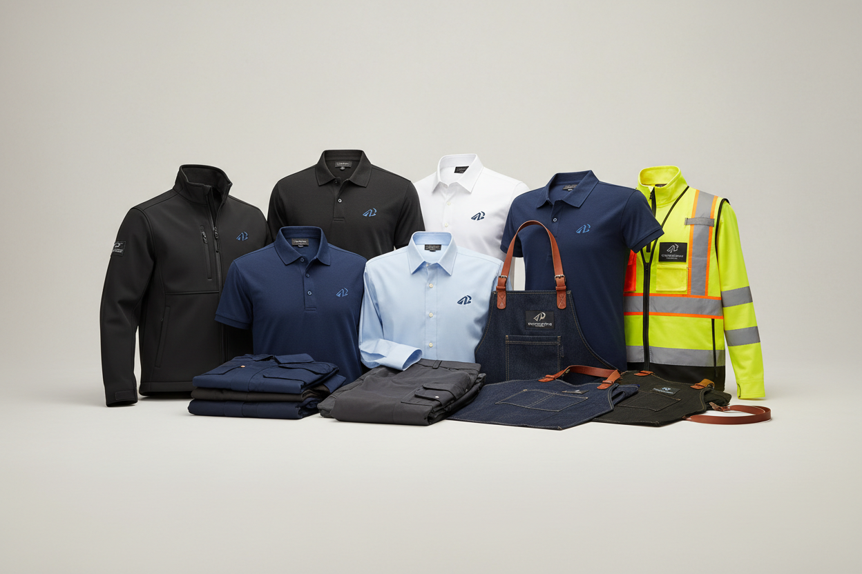 Design custom branded workwear online UK