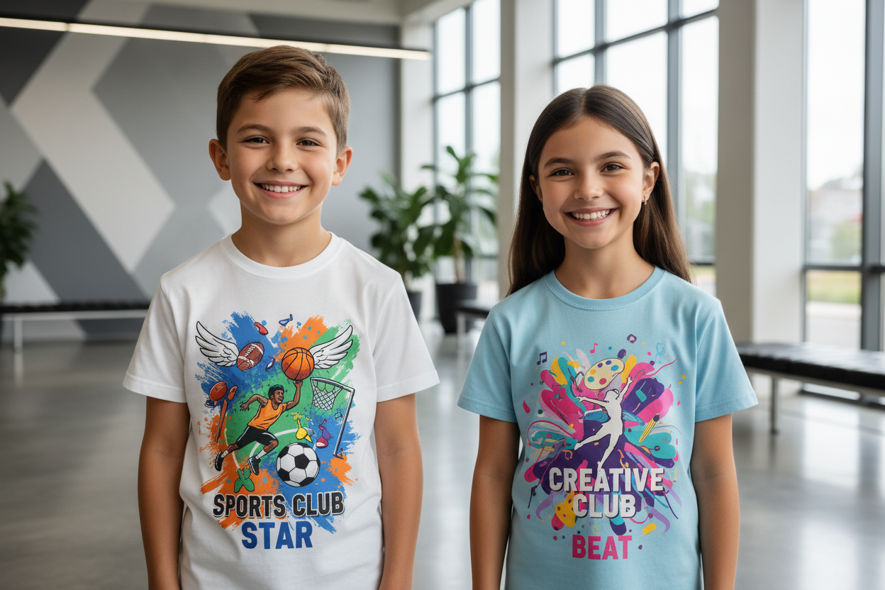 Kids’ event T-shirt printed design