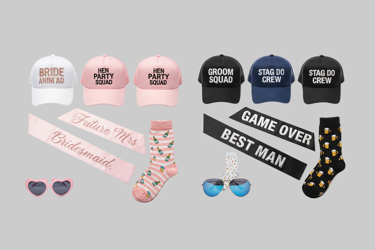 Extra personalised party pieces.