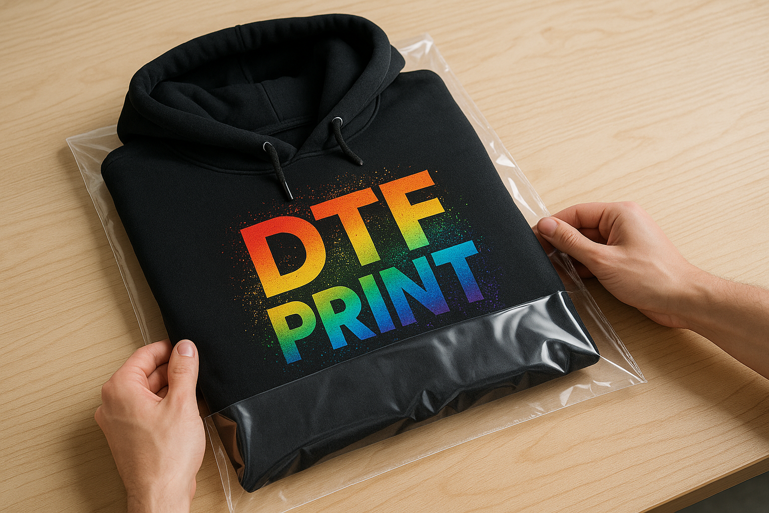 Printed hoodies with full colour logos