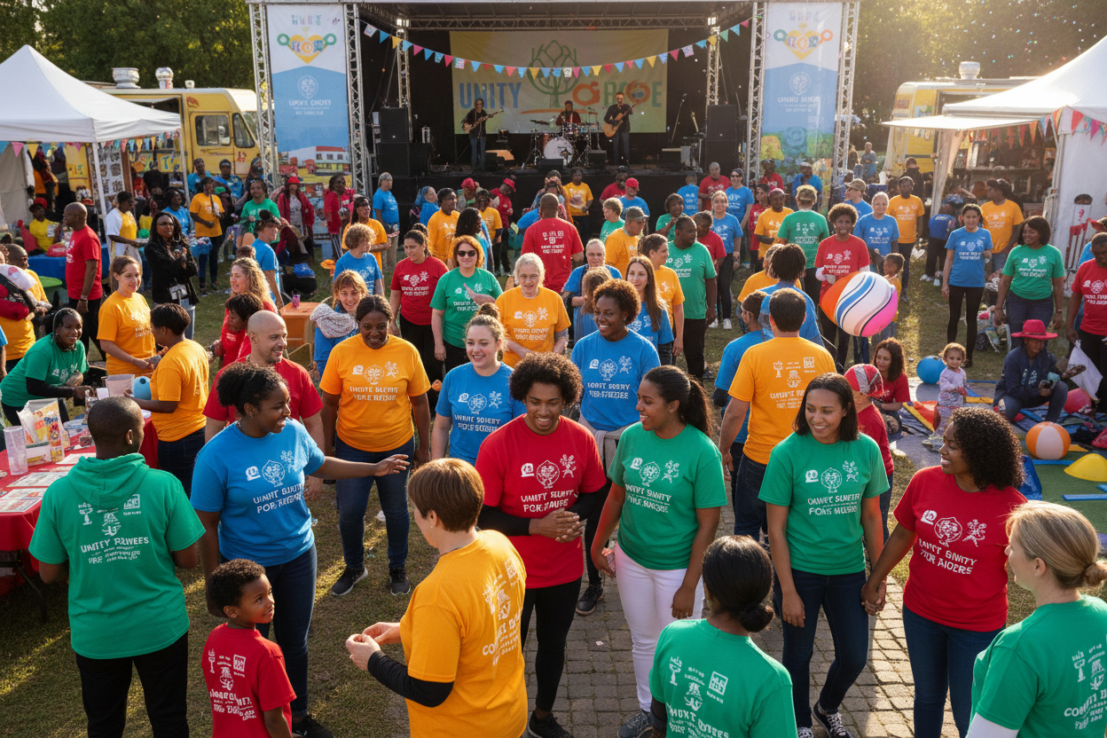 Charity run event T-shirt branding