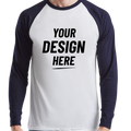 Fruit Of The Loom Long Sleeve Baseball T-Shirt - SS028